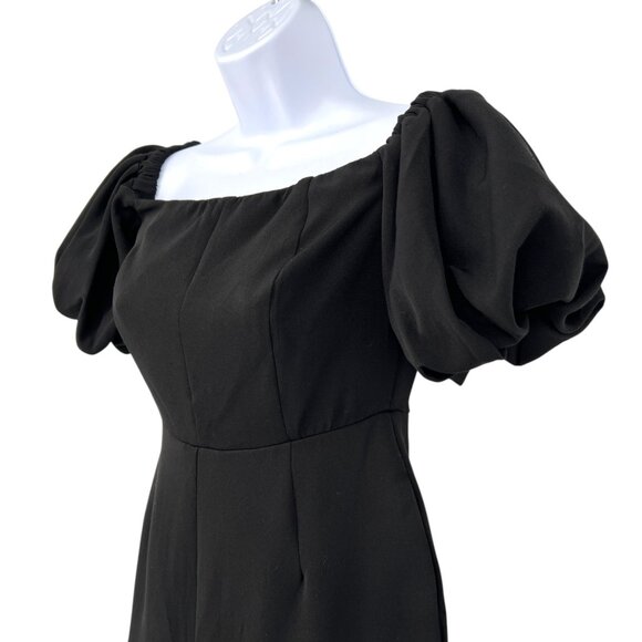 Sam Edelman Womens Black Puff Sleeve Jumpsuit Size 0 NWT - Picture 5 of 10